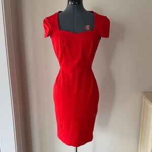 Banana Republic Vibrant Red Mini Dress